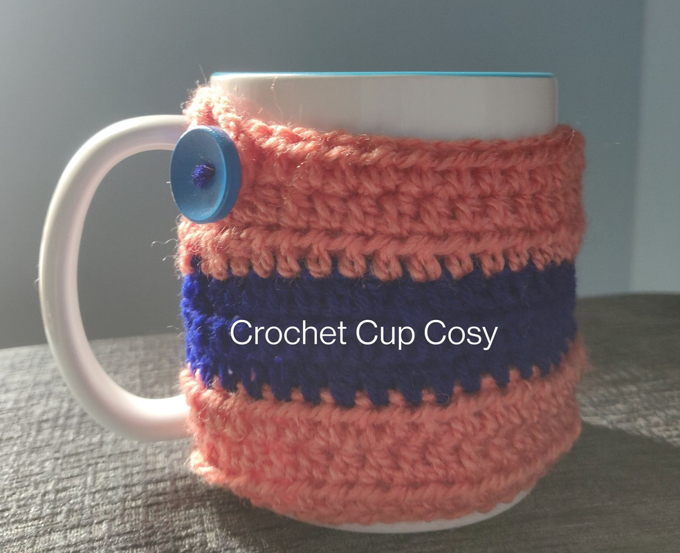 Crochet Cup Cosy - handmade with care